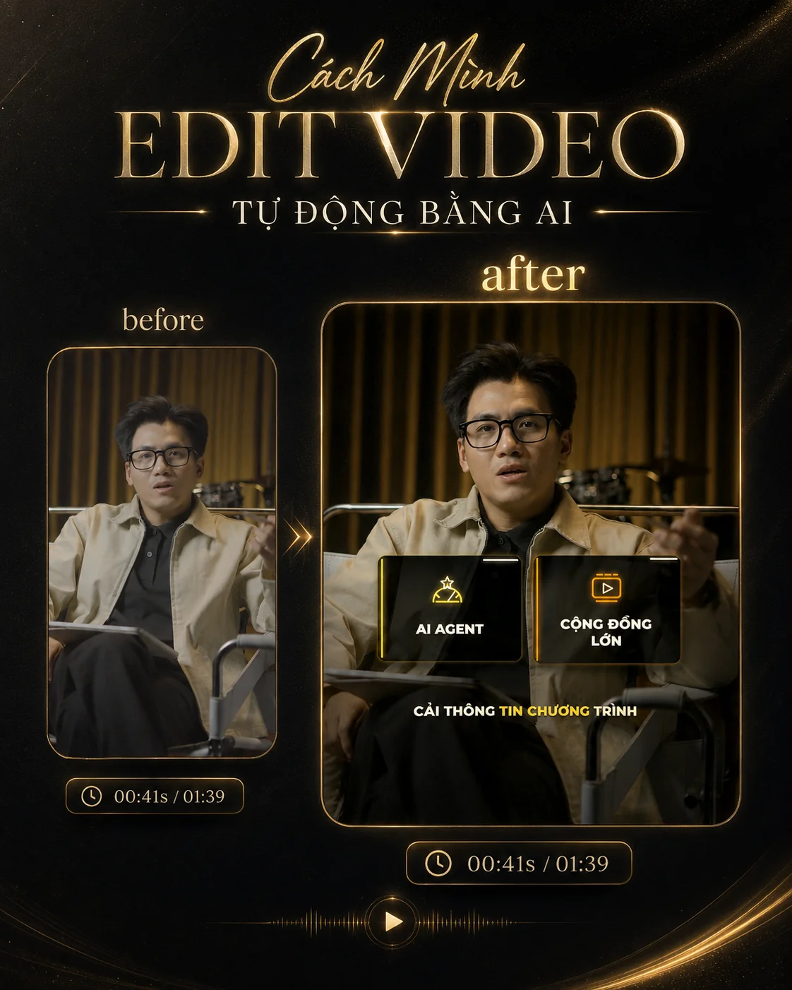 Edit video tự động hàng loạt bằng AI